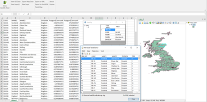 Picture of GIS Addin for Microsoft EXCEL 2016