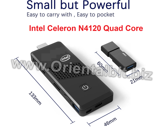 Picture of Mini PC Stick TV BOX Intel Celeron N4120 4G RAM 64GB Storage Windows 10